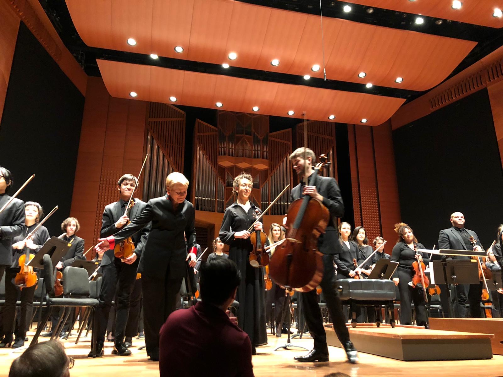 with Marin Alsop, Conductor, Shostakovich Cello Concerto No. 2, Alice Tully Hall
                            Lincoln Center, NYC